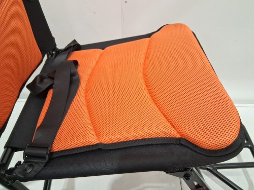 Garvee Lightweight Portable Folding Transport Wheelchair - 220LBS Capacity / 15.7" Seat - Orange / Black (Model: HQ-0-E0-BSPB-SIGJ) image 5