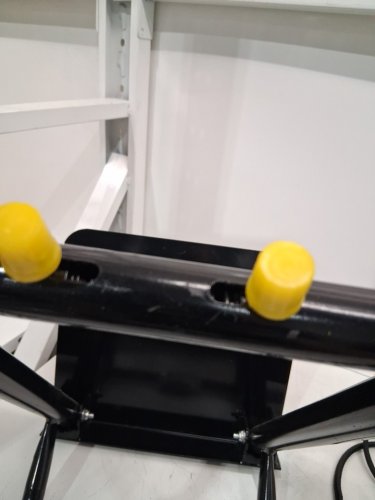 2-in-1 Stair Climbing Hand Truck Folding Dolly Cart with 6 Wheels and Telescoping Handle, 440LBS MAX- YELLOW/BLACK image 6
