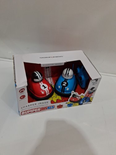 RED PLANET GROUP SHARPER IMAGE TOYS RC SPEED BUMPER RIVALS ROAD RAGE REMOTE CONTROL TOYS - RED/BLUE image 2