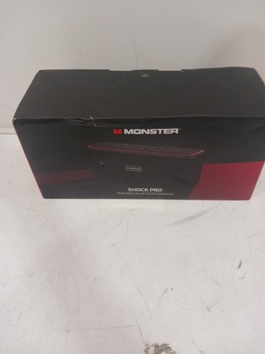 Monster Shock Pro Portable Wireless Bluetooth Speaker - 100w - red/black  (model: ms62121) image 5