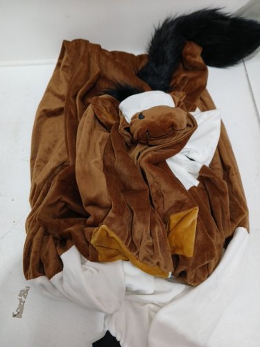 ADULT UNISEX RUBIES HORSE ONESIE COSTUME - SMALL - BROWN (STYLE: 100379) image 2