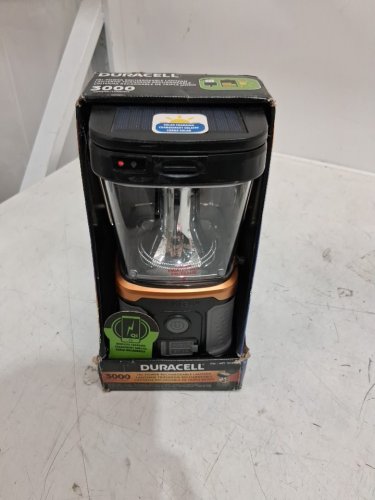 Duracell Tri Power Rechargeable Lantern - 3000LM - BLACK/GREY (MODEL:1819561) image 2