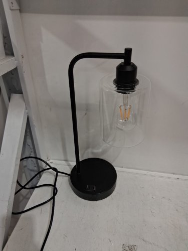 YARRA-DECOR TOUCH CONTROL TABLE LAMP WITH USB PORTS - black (MODEL: td-031r) image 3