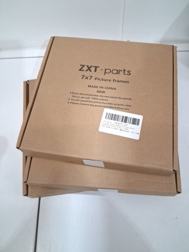 3pk ZXT-parts Wood Picture Frame with Mat - 7" x 7" - 4" x 4" opening - green image 2