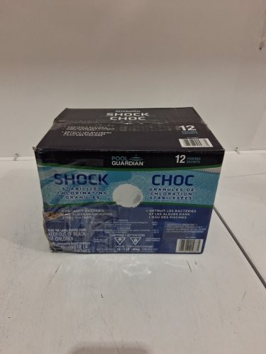 12pk pool guardian shock stabilized chlorinating granules - 454g, 12 x 1lb (model: 1988894) image 2