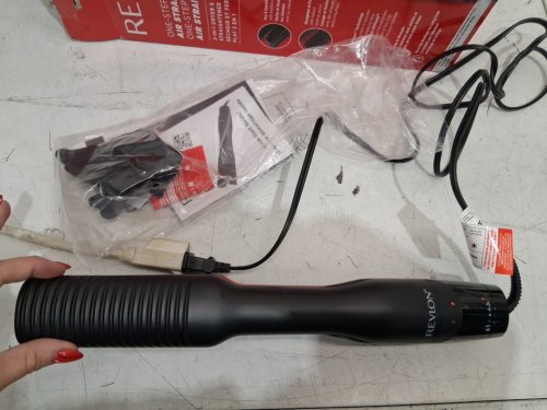 revlon one step air straight 2 in 1 dryer and straightener - black (model: rvdr5330f / 1878241) image 3