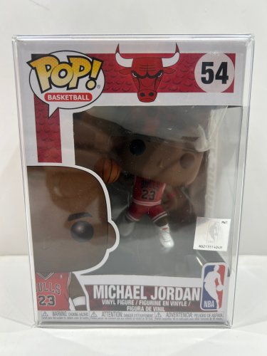 Funko pop! basketball: Chicago Bulls - Michael Jordan vinyl figure (#54) **plastic protector cover** image 2
