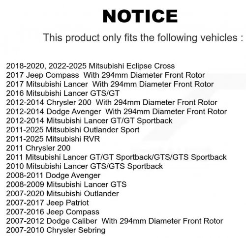 2PK DS-ONE FRONT DISC BRAKE ROTOR FOR MITSUBISHI, JEEP, DODGE CHRYSLER MODELS (MODEL: DS1-780459) image 5