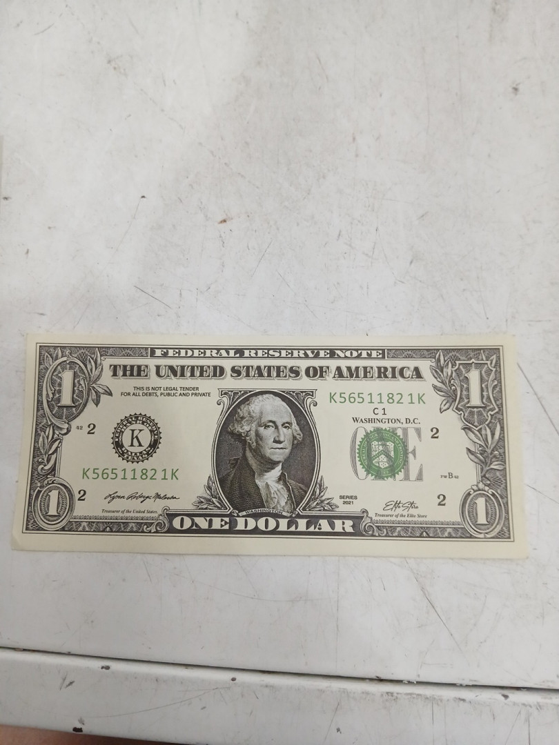12 (100PK) *PROP MONEY* THE UNITED STATES OF AMERICA FEDERAL RESERVE NOTES - ONE DOLLAR BILLS (1200 TOTAL) image 3