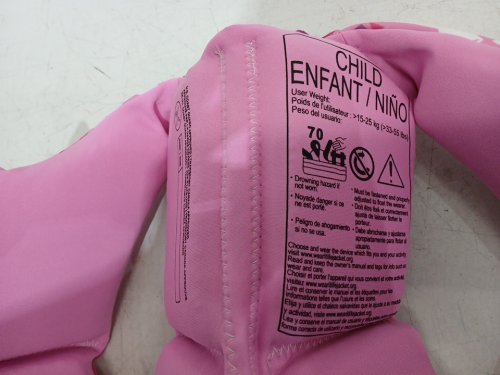 KIDS HYPERLITE INFANT CHILD PFD LIFE VEST - 33 LBS-55 LBS - PINK (STYLE: 1819491) image 2