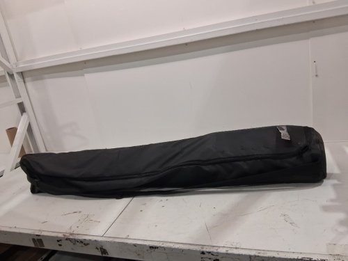 sensu large extra thick yoga and exercise mat with carrying bag and towel - 6ft x 4ft x 9mm - black image 2