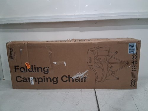 2pk Overmont Oversized XL Padded Camping Chair with Cup Holder and Side Pocket - 450lbs Max - red (model: om000012) image 2