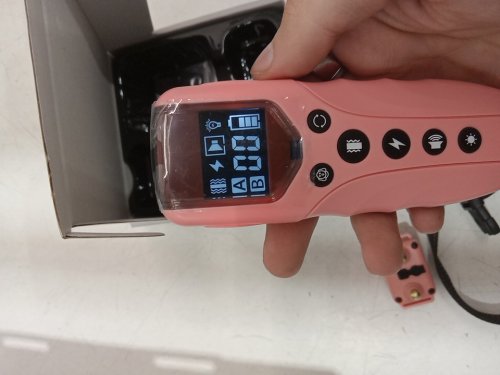 waterproof pet training collar with remote - 3 training modes - 16 shock levels - pink/black (model: t710b) image 4