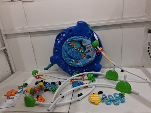 Baby Einstein Neptune's Ocean Discovery Jumper with Adjustable Height - 15+ multi-sensory toys/activities - 4 languages - Multi-colour (Model: 10455) image 3