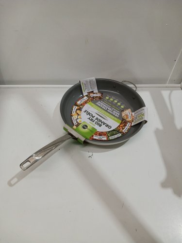 GREENPAN "THE BIG FRY" FRYPAN NON-STICK, PFAS-FREE, DISHWASHER SAFE & OVEN SAFE - 14" - CREAM (MODEL: 1972977) image 2