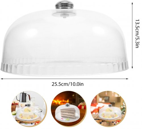 Acrylic Cake Dome Cover - 10" x 5" image 2