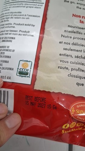 SUNMAID ORGANIC RAISINS - 907g image 3