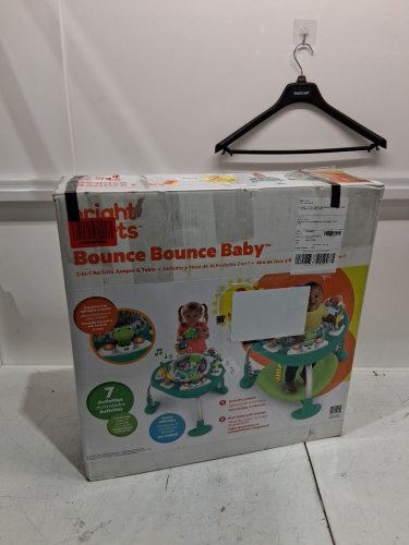Bright Starts Bounce Bounce Baby 2-in-1 Activity Center Jumper and Table - 6m+ - Playful Pond Green (MODEL: 11565) image 2