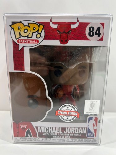 Funko pop! **special edition** Basketball: the bulls - Michael Jordan vinyl figure (#84) **plastic protector cover** image 2