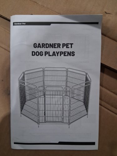 Gardner Pet Dog Playpen Heavy Duty pet cage - 32" - 8 Panels - BLACK (model: GP01I0224BK) image 8