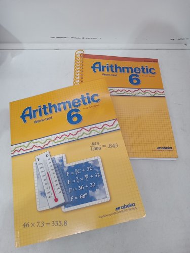 2PC Abeka Arithmetic 6 Work-Text (4th Edition) with Answer Key image 2