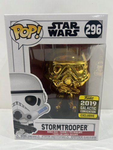 Funko pop! **2019 galactic convention** Star Wars - stormtrooper bobble head (#296) image 2