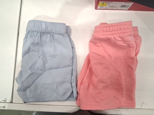 2PK GIRLS ROXY SHORTS - small (6) - PINK/BLUE (sTYLE: 1864697) image 2