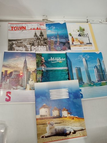 7 Assorted (Paperback) Travel Themed Lined and Grid Notebooks - 60 Pages Each image 2