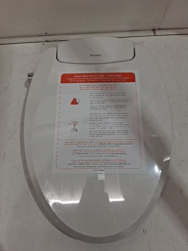 brondell swash cl99 elongated non-electric bidet toilet seat - 18" - white (model: cl990416) image 2