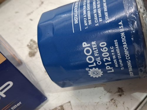 Loop engine oil filter - For Various SUV models - Blue - (Model: LP12060) image 2