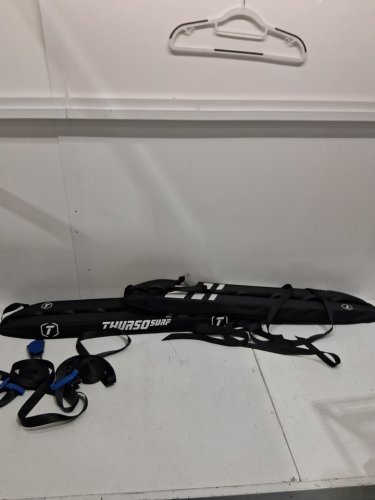 2PC THURSO SURF SOFT PADDED ROOF RACK, 38" x 7", 130LB CAPACITY - BLACK/GREY image 3