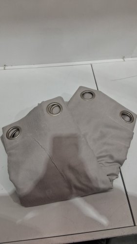 (2 PANEL) SUN+BLK Total Blackout Curtains with grommets  - 52" x 84" - light grey (model: 4595115) image 3