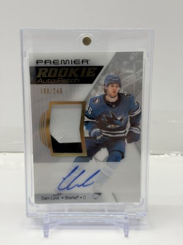 SIGNED CAM LUND - UPPER DECK 2025-26 PREMIER ROOKIE AUTO PATCH CARD (AR-CL) image 3