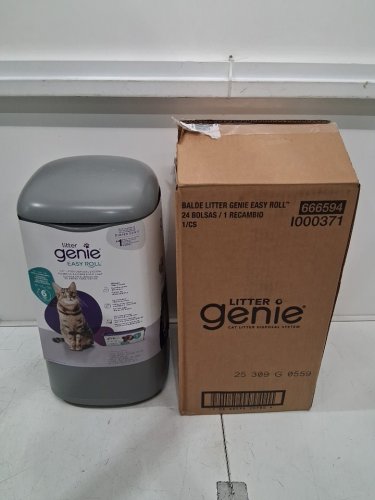 LITTER GENIE EASY ROLL PAIL - 8 DAY CAPACITY - 17.5" - GREY (model: i000371) image 2