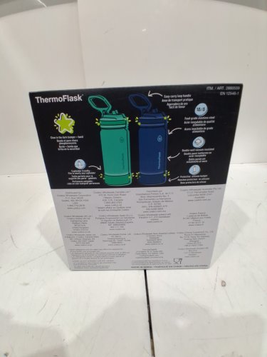 2PK ThermoFlask Stainless Steel Bottle - 16oz - green/blue (model:2880559) image 3