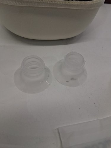 momcozy hands free wearable breast pump - 3 modes and 9 levels - white/red (model: m5/bp380) image 2