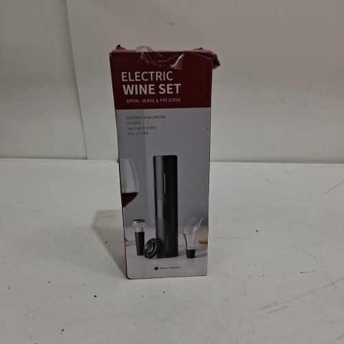 aikaro battery operated electric wine opener set - black (model: KB1-601901) image 2