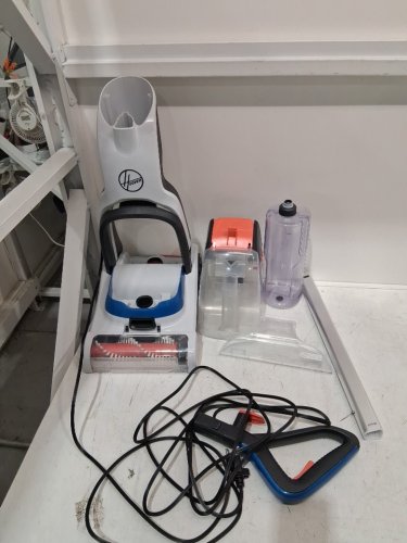 HOOVER corded POWERDASH PET COMPACT lightweight CARPET CLEANER - WHITE/BLUE (MODEL: FH50705vcd) image 5