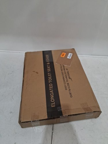 ELONGATED TOILET SEAT - 18-5/8" X 14-3/16" - WHITE image 2
