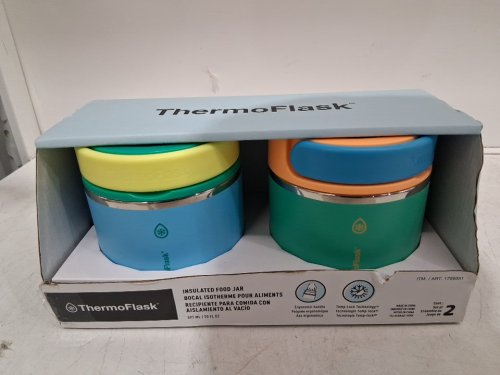 2pk thermoflask insulated food jars - 20oz - multicolor (model: 1759351) image 2