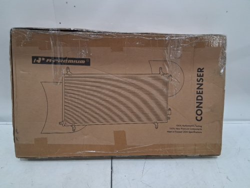 AC Condenser with Receiver Drier and Bracket - Compatible with 2013-2014 Hyundai Genesis Coupe - Grey (Model: APCON1187) image 2