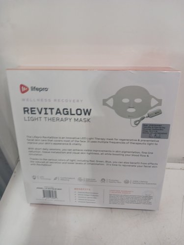 lifepro wellness recovery revitaglow pro light therapy mask - white - (model: LP-RVTGLW-WHT) image 3