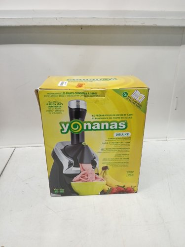Yonanas Deluxe Vegan Non-Dairy Frozen Fruit Soft Serve Dessert Maker - 200W - Black (model: ic0988bk22) image 2
