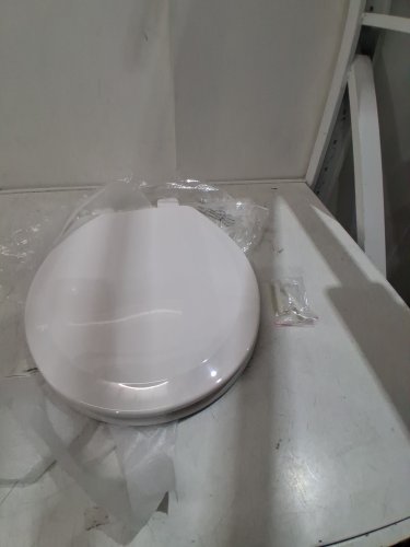 ROUND TOILET SEAT -15" - WHITE (MODEL: DSR-S-PLAIN/TAB) image 3
