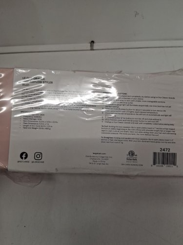 L'ANGE HAIR LE DUE grande 360° AIRFLOW STYLER, 2-IN-1 CURLING WAND AND TITANIUM FLAT STRAIGHTENER, DUAL VOLTAGE AND ADJUSTABLE TEMP - pink (MODEL: a311). image 4