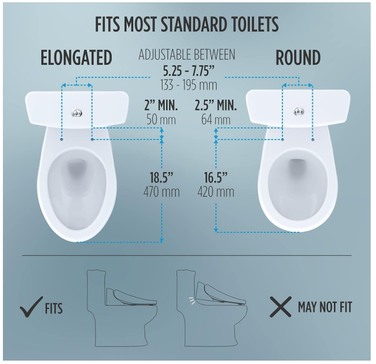 toto washlet a2 electronic bidet toilet seat with heat functions & softclose lid - elongated - white (model: SW3345#01) image 3