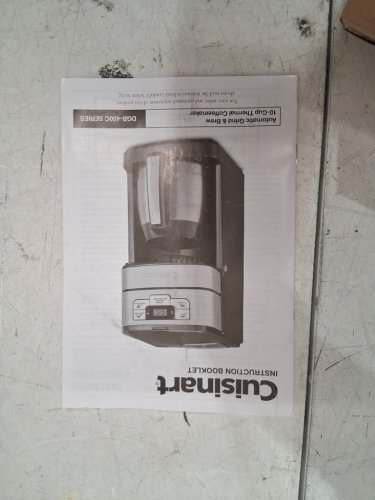 CUISINART AUTOMATIC GRIND & BREW PERCOLATOR COFFEE MAKER - 10 CUP THERMAL CARAFE - STAINLESS STEEL - (MODEL: DGB-450C) image 10