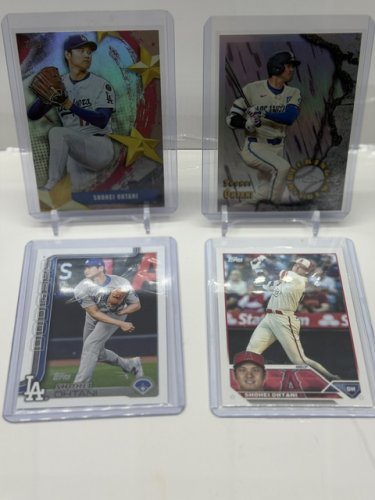 4 ASSTD SHOHEI OHTANI TOPPS BASEBALL CARDS image 2