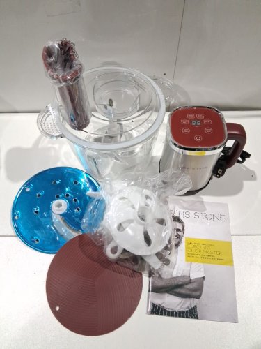 curtis stone digital glass bowl chop master - maroon/red (model: 105-504) image 3