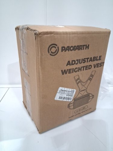 PACEARTH Adjustable Weighted Vest - 4-10lbs - black/grey image 2